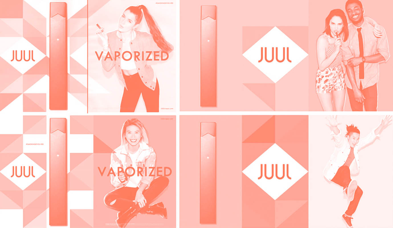 Advertisement for Juul vapes.