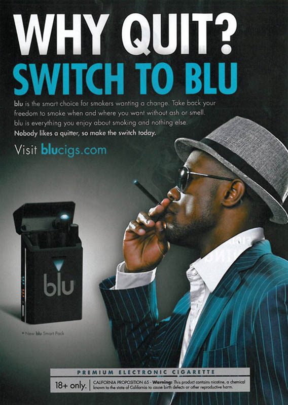 First advertisement for Blu vapes.